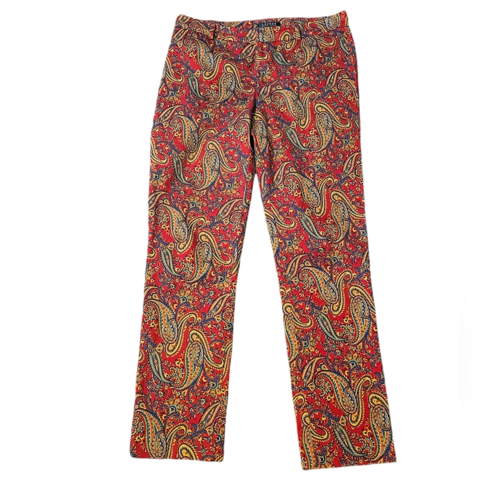 Ralph Lauren Women's Paisley Pants Size 8
